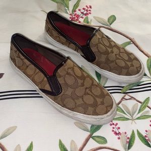 Coach slip on sneakers